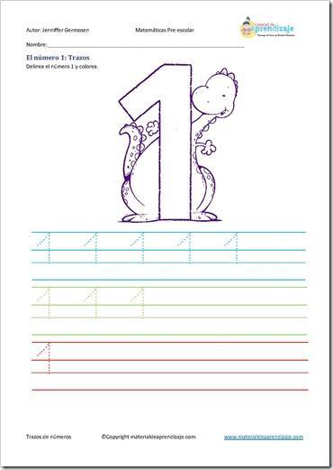 Trazar el número 1