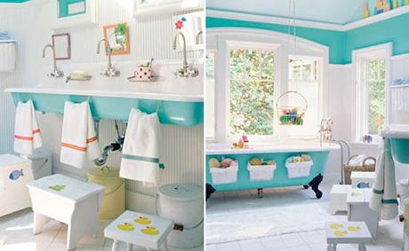 baño azul para niños baño azul baños para niños