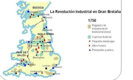 Análisis de diapositivas sobre Revolución Industrial