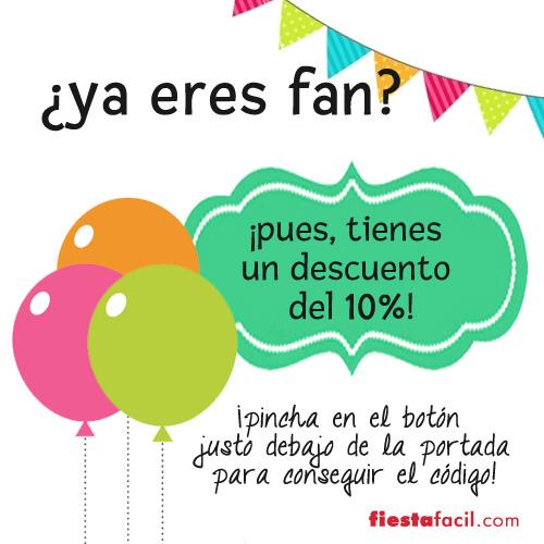 ofrecemos un descuento para nuestros fans en Facebook