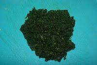 Risotto de espinacas con bacalao al pil pil