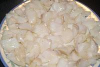 Risotto de espinacas con bacalao al pil pil