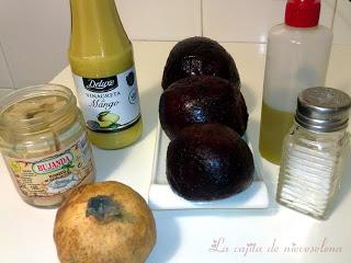 Pastel de remolacha y tronquitos de bonito con vinagreta de mango