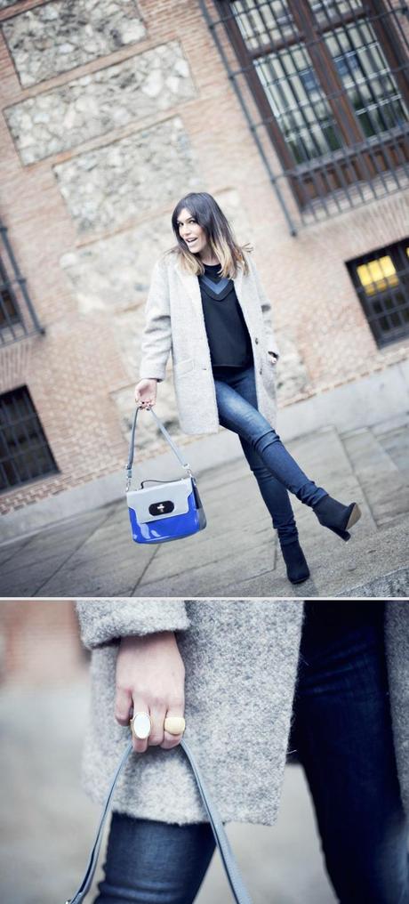 color blocking bag