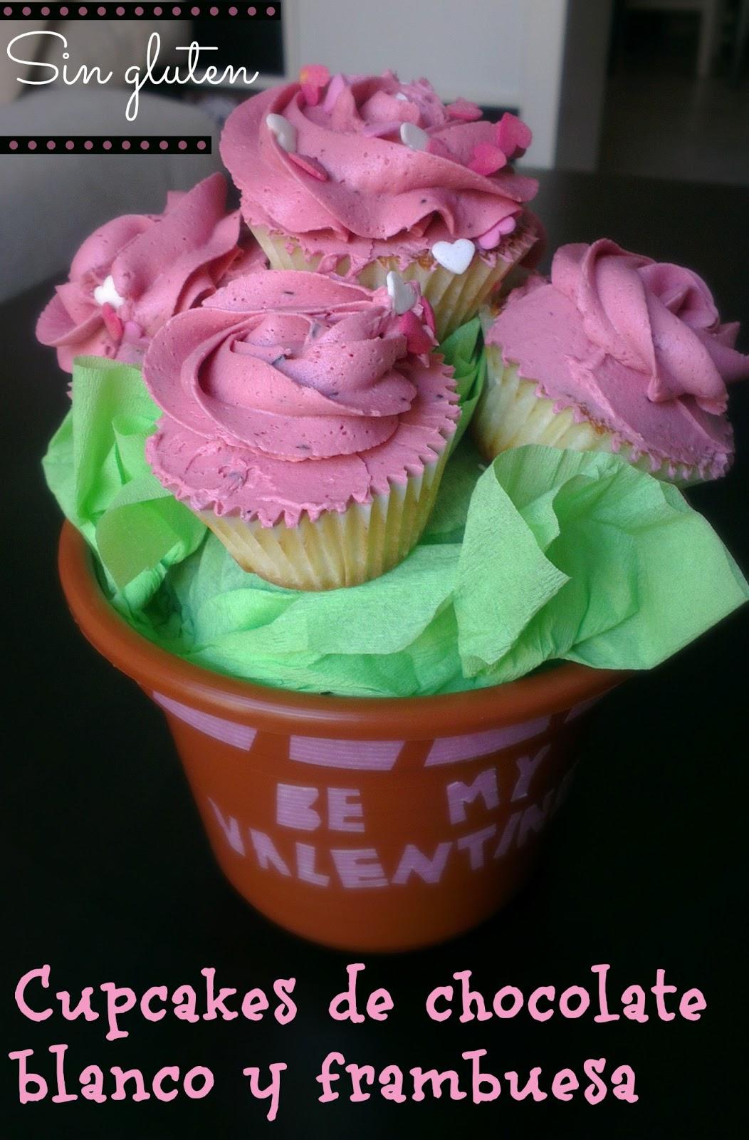 ♥ CUPCAKES DE CHOCOLATE BLANCO SIN GLUTEN