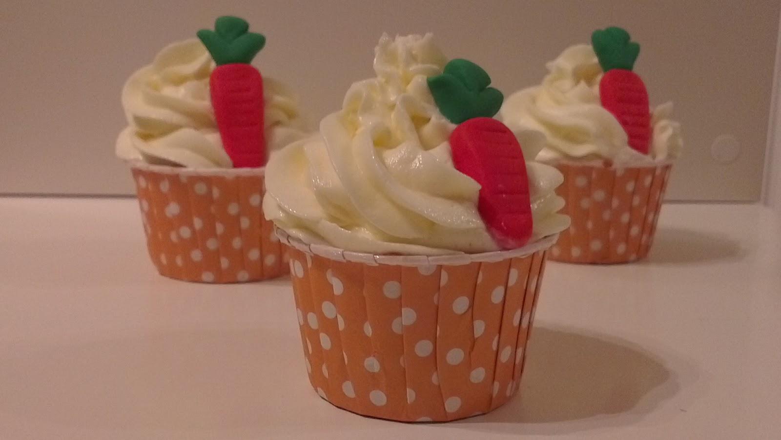 ♥ CUPCAKES DE PASTEL DE ZANAHORIA Nº 13 DEL RETO!!