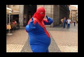 El Spiderman de la Plaza Mayor - Paperblog