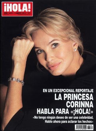 La princesa Corinna espléndida portada de Hola