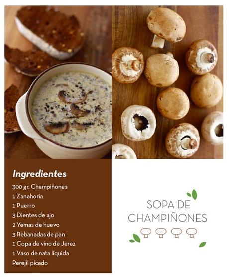 sopa de champiñones Sopa de champiñones