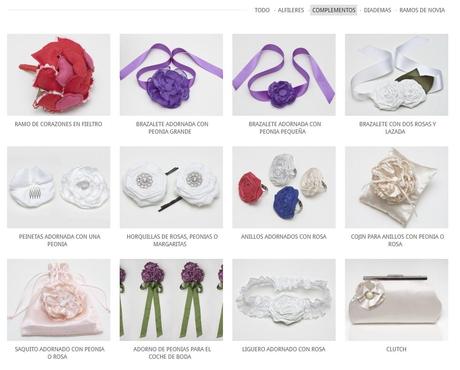 Conociendo a: B de Blanca, Ramos de Novia de Tela ramos de novia