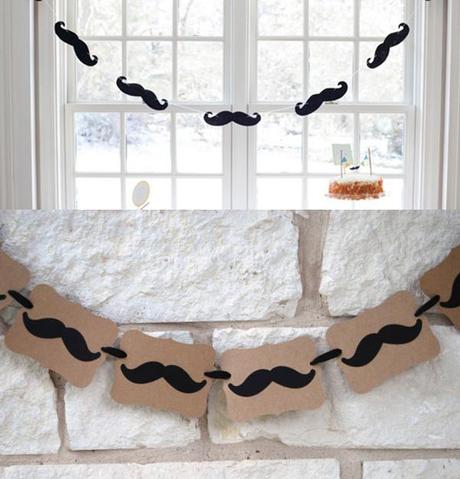 Ideas para una fiesta bigote, ¡con imprimibles! decoración para una fiesta bigote