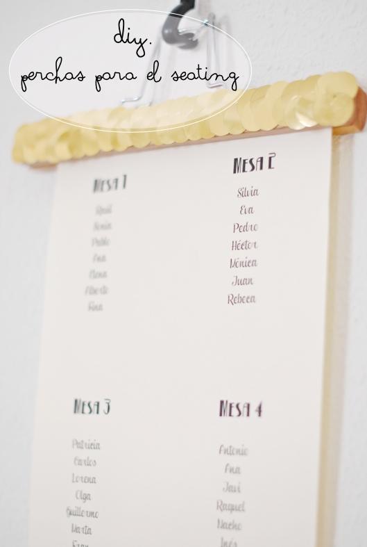 DIY. Hangers for the seating plan