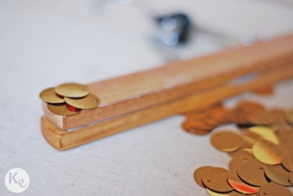 DIY. Hangers for the seating plan