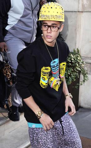 ¿De que se disfraso Justin Bieber en Londres?