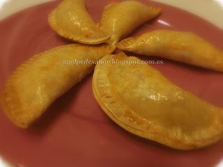 Empanadillas rellenas de pollo a la carbonara