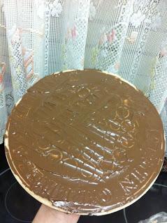 Tarta nutella sabor huesitos