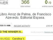 Ganadora concurso: libro arroz palma