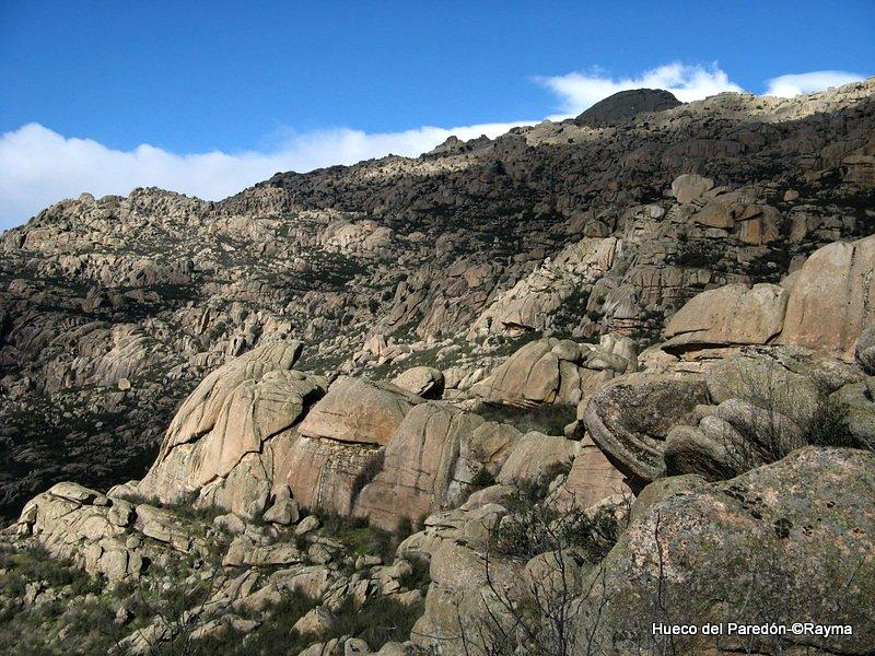 Hueco del Paredón y Cuerda del Castillete, La Pedriza 24-2-13