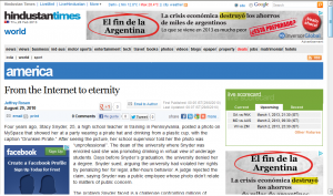 Tres medios internacionales mencionan nuestra campaña “Reinventando el olvido”