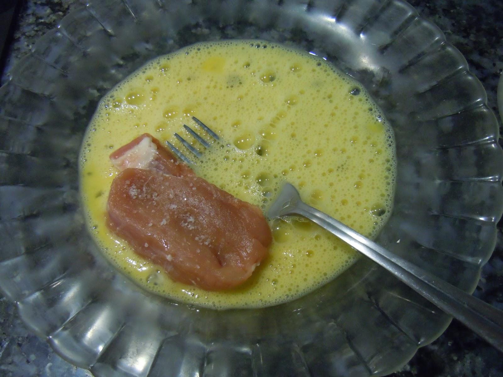 Solomillo de cerdo empanado con migas de palomitas