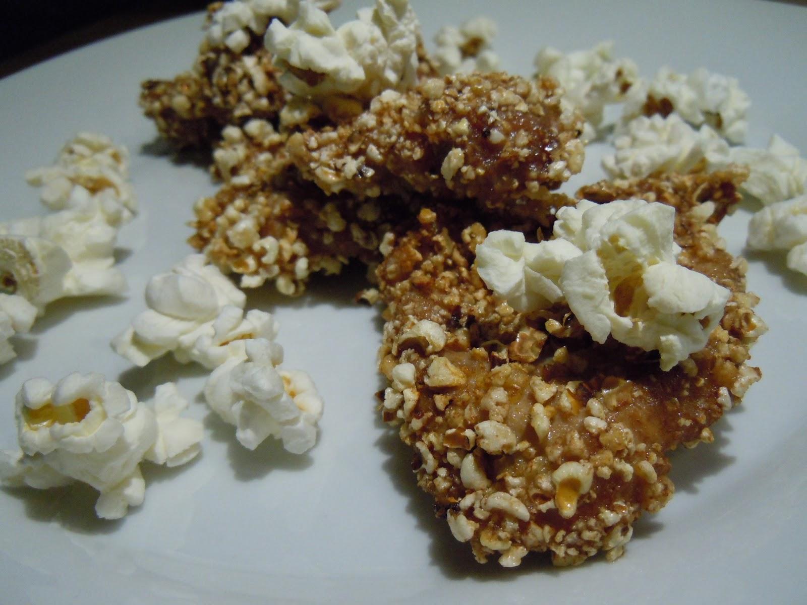 Solomillo de cerdo empanado con migas de palomitas