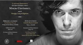 Presentación Mircea Cărtărescu en la Librería Rafael Alberti de su libro Nostalgia