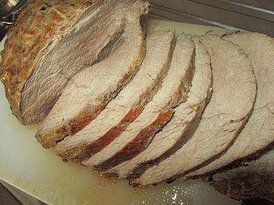 Ternera asada en salsa de verduras