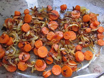 Ternera asada en salsa de verduras