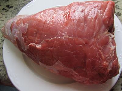 Ternera asada en salsa de verduras