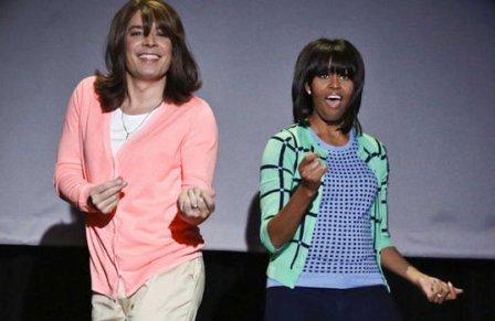 Tripeate a Michelle Obama con sus mejores pasos de baile en el programa de Jimmy Fallon (+Video)