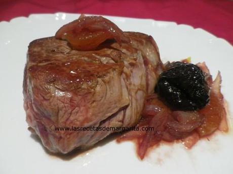 solomillo con ciruelas y Doce Meses – Doce Retos