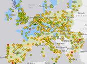 Mapa: Cambio climático riesgo inundaciones ciudades europeas
