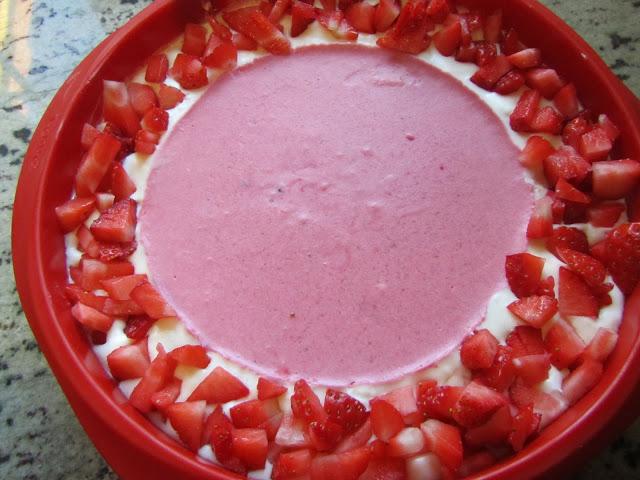 Tarta de fresas y nata