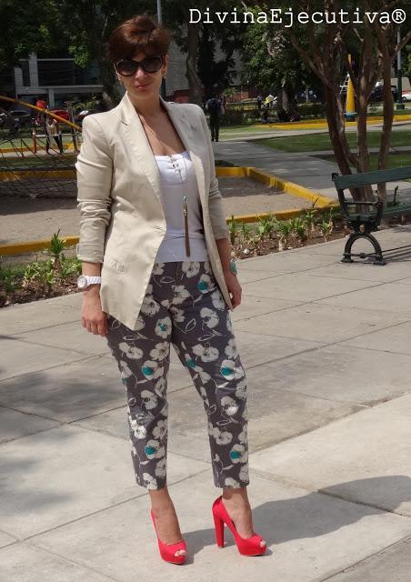 Mis Looks:  Pantalones Floreados