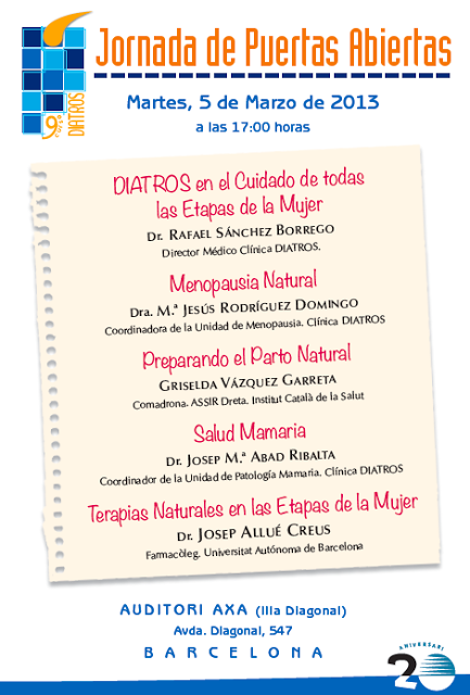 ¿Quieres preguntar al Ginecólogo?: Jornadas DIATROS puertas abiertas!!!