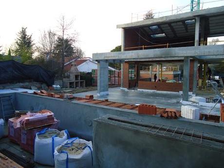 A-cero Projects Nuevas imágenes de obra de una vivienda unifamiliar situada al noroeste de Madrid