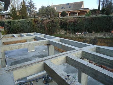 A-cero Projects Nuevas imágenes de obra de una vivienda unifamiliar situada al noroeste de Madrid