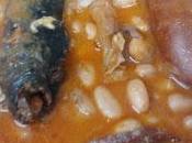 Receta alubias pintas chorizo morcilla