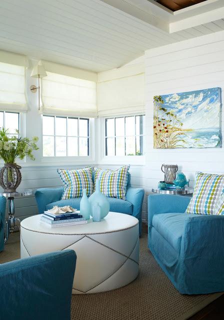 UN ACOGEDOR RINCON EN COLOR TURQUESA