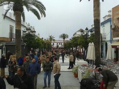 Doscientos peregrinos pastoreños en Almonte ante la Virgen del Rocío