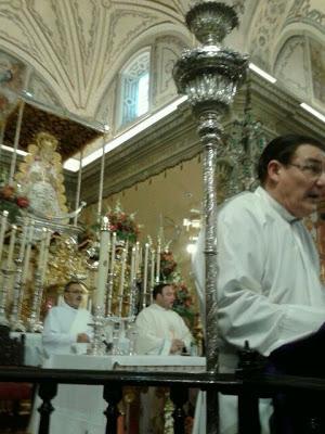 Doscientos peregrinos pastoreños en Almonte ante la Virgen del Rocío