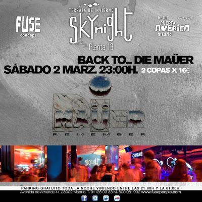 Sábado 2 Marzo: Fiesta Remember en Skynight