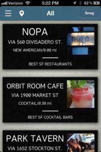 Snag my Spot Aplicacion