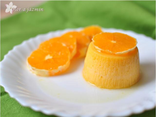 Flan casero de naranja y miel (sin lácteos ni azúcar)