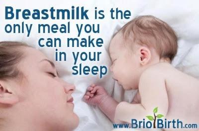 Dar el pecho ahorra tiempo y  permite descansar a mamá.