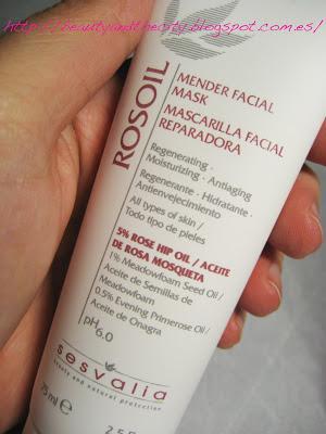 ROSOIL - Mascarilla reparadora con aceite de Mosqueta