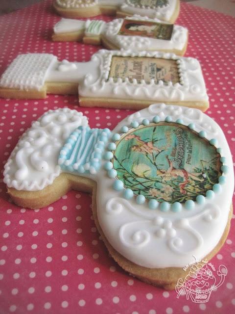 GALLETAS DECORADAS CON PAPEL FONDANT-PERFUMES