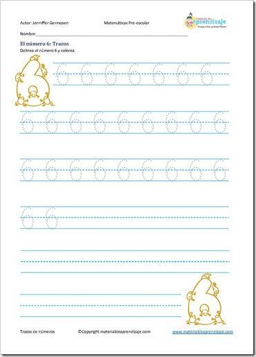 Trazar el número 6_1 Trazar el número 6_1