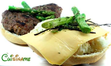 hamburguesas, hamburguesas gourmet, hamburguesas caseras, espárragos, cilantros, queso cheddar, carne picada, recetas de cocina, humor, chistes, curiosidades