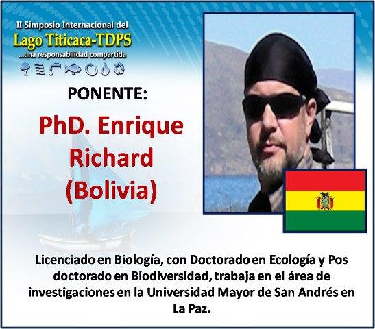 Ponencia II Simposio Internacional del Lago Titicaca, Puno, Perú 7, 8 y 9 de Marzo de 2013